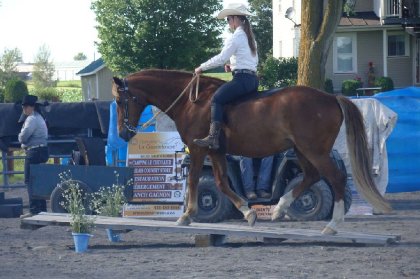 Sur ma jument en comp&eacute; de Cowboy Extr&ecirc;me, non pro &agrave; Princeville....